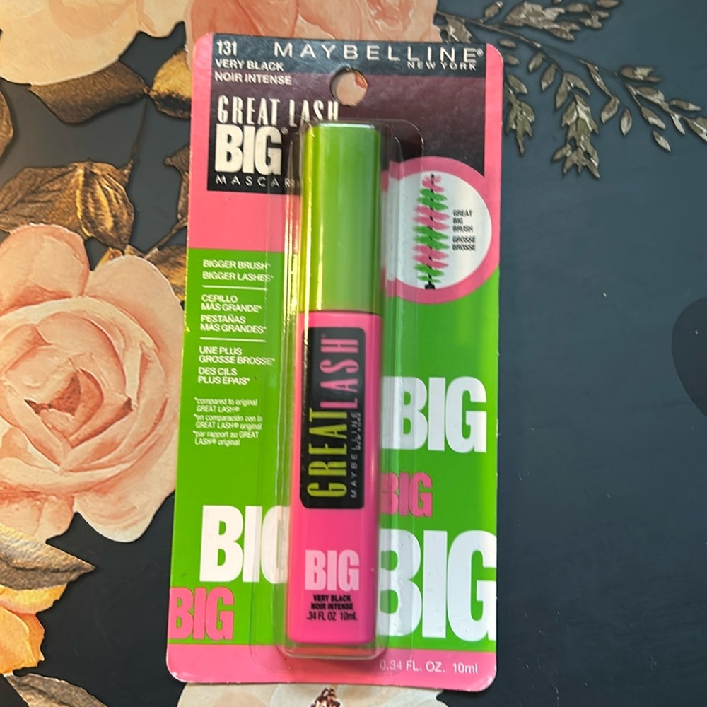 Maybelline Mascara Black Great Lash Washable in #131 Very Black Sealed